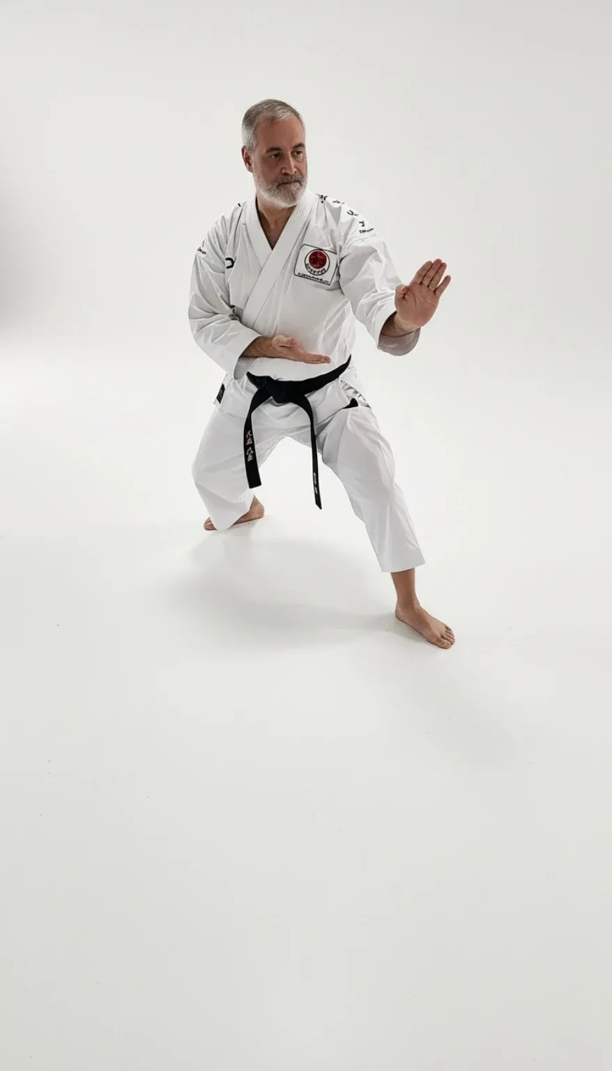 Presença em cada detalhe — treino de kata