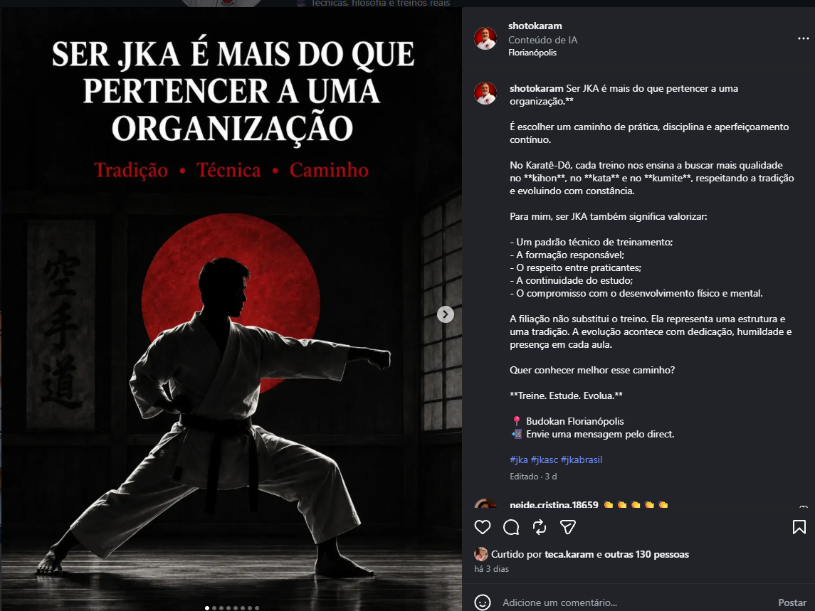 Capa: Ser JKA é mais do que pertencer a uma organização